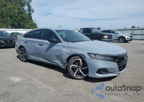 2021 Honda Accord Sport из США, поврежденный, VIN 1HGCV1F35MA075932